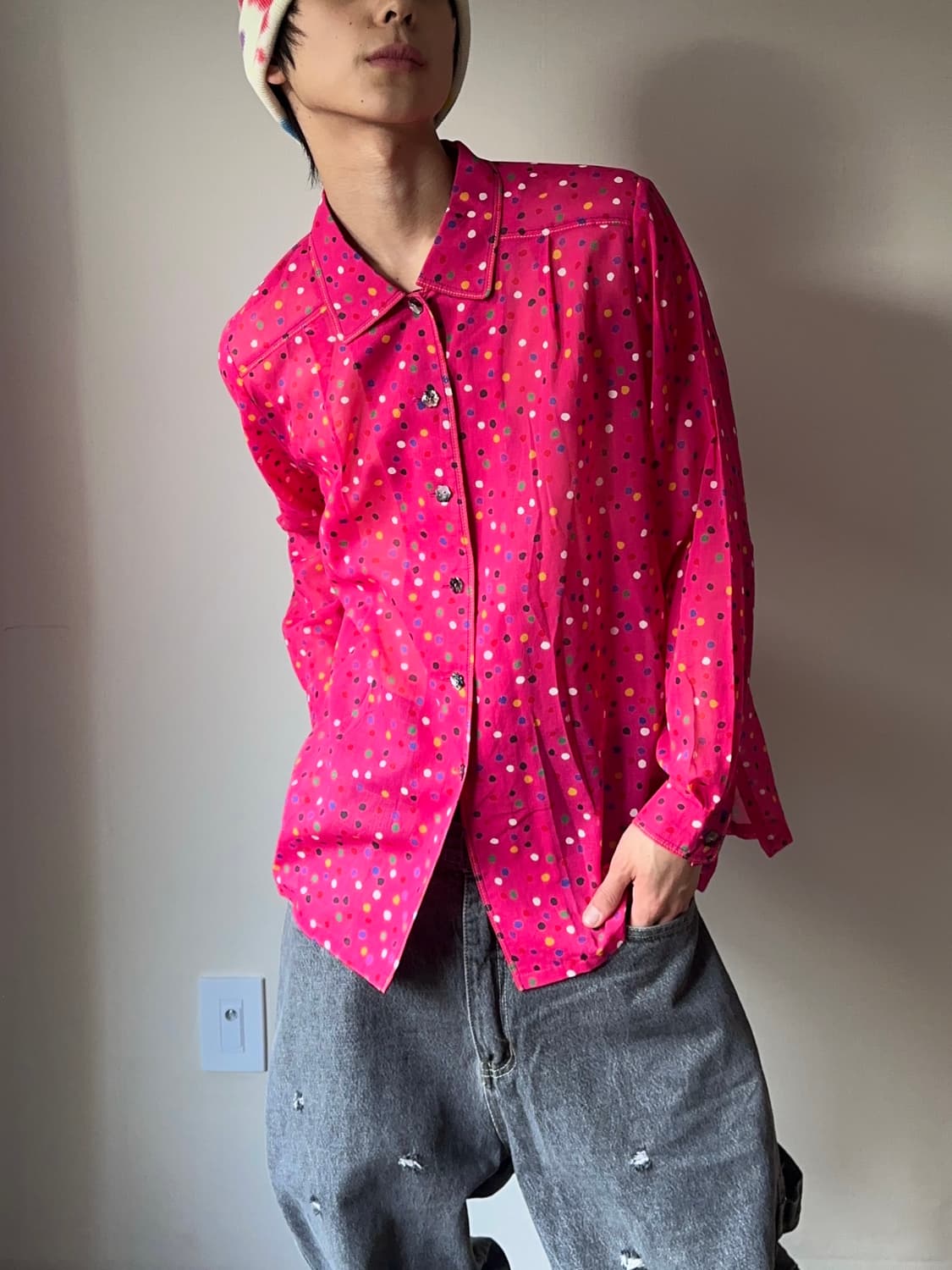 Sepène 폴카 도트 드레스 셔츠 상품이미지2