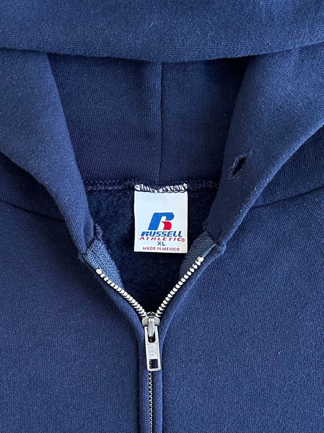 00s 빈티지 러셀 후드집업 네이비 XL 상품이미지6