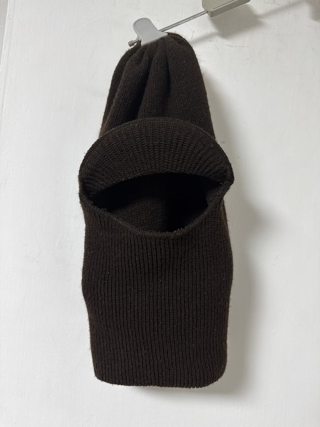 빈티지 모자챙 울 바라클라바 브라운 상품이미지2