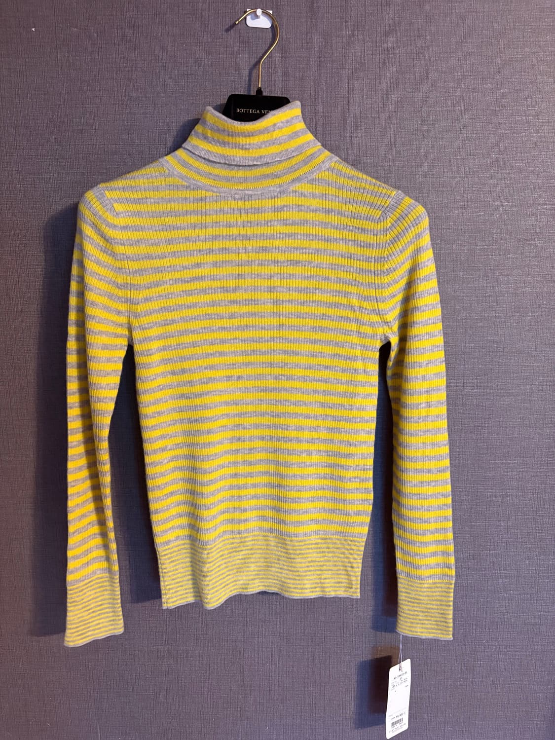 골지 스트라이프 목폴라 니트 Japan 상품이미지1