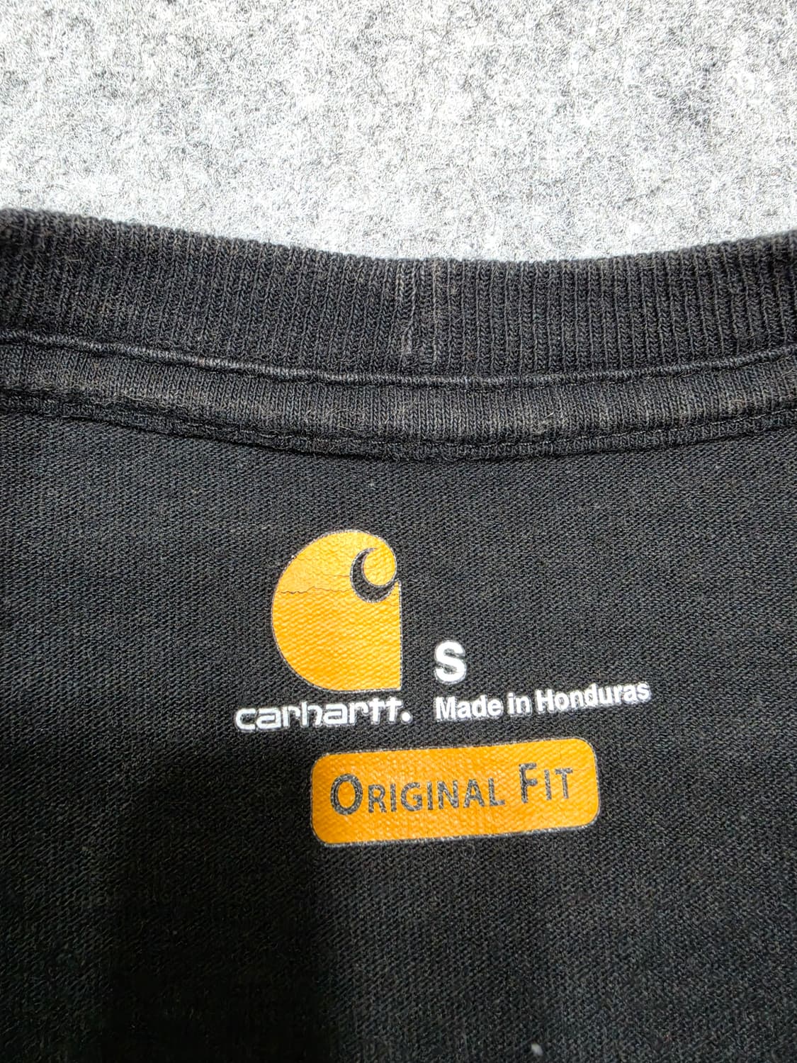 칼하트 포켓 워크웨어 오리지널핏 빈티지 반팔티 S 상품이미지5
