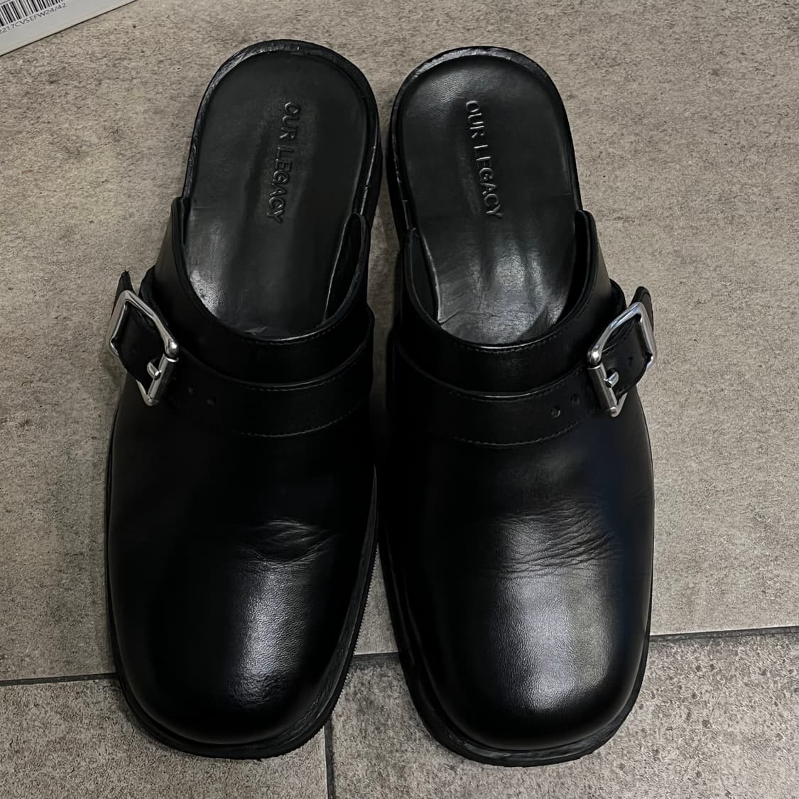 [택포](42) 아워레가시 카미온 뮬 블랙 상품이미지2