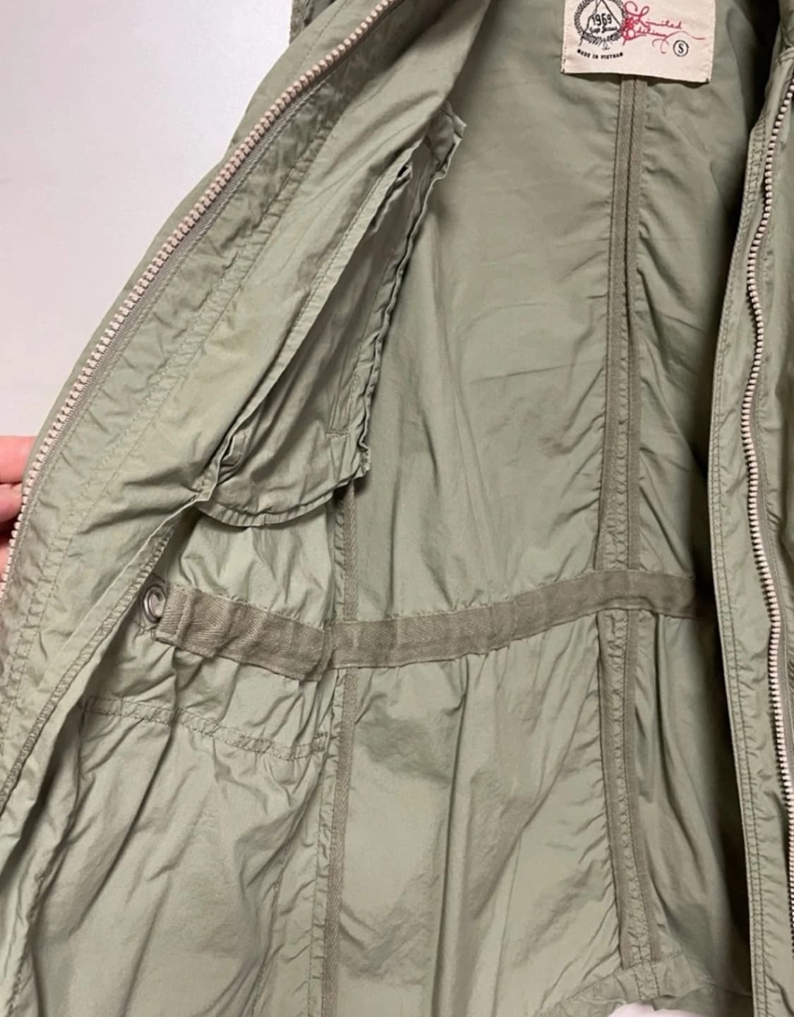 갭 GAP 카키 야상 점퍼 S 상품이미지4