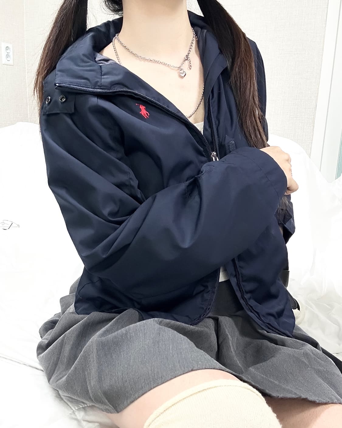 폴로 네이비 투웨이 바람막이 상품이미지3