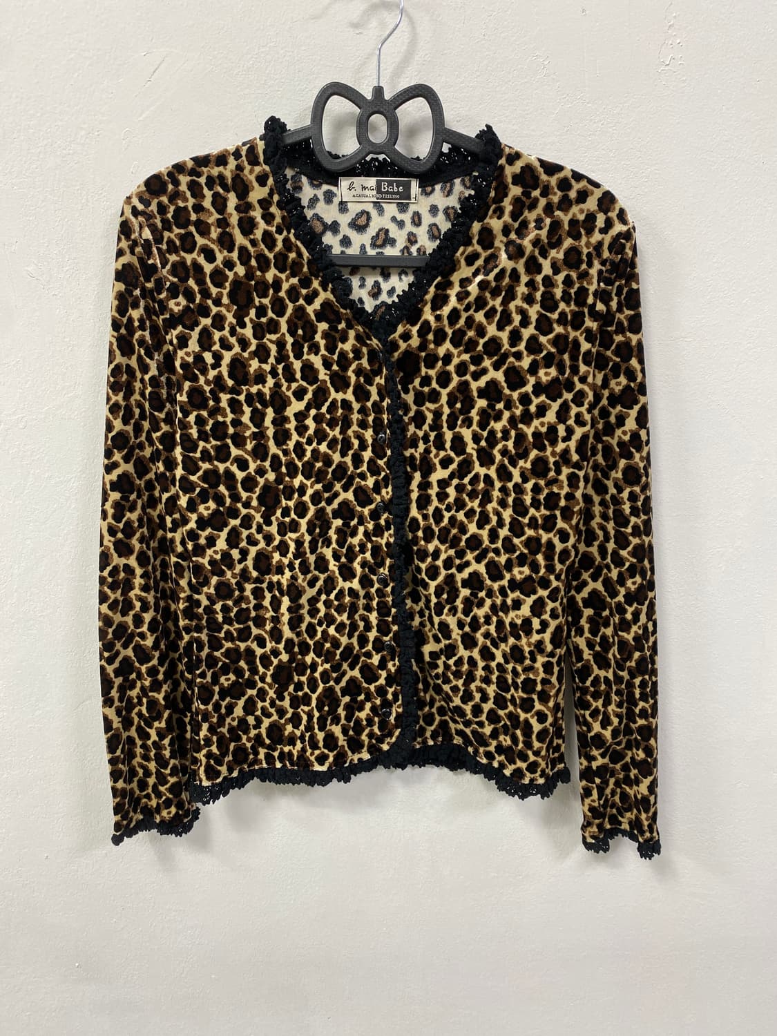 [MAI BABI] 오네갸루 레오파드 호피 가디건 상품이미지5