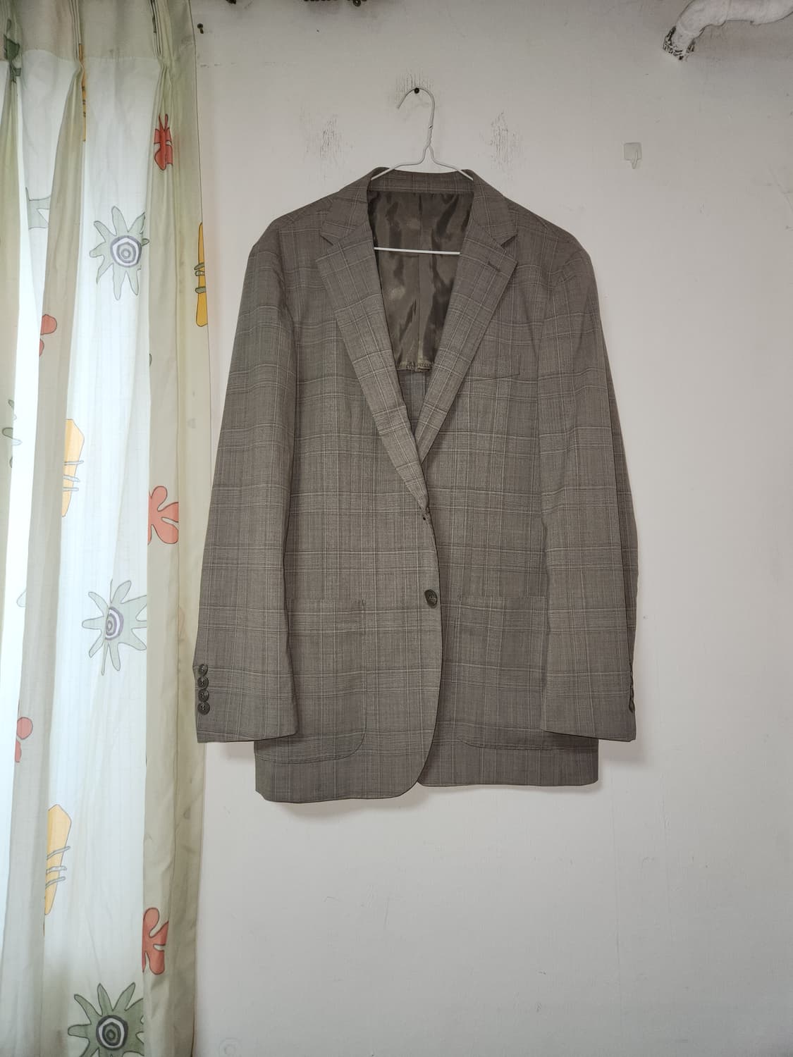 봄여름용 체크무늬 남성 블레이저 자켓105 상품이미지1