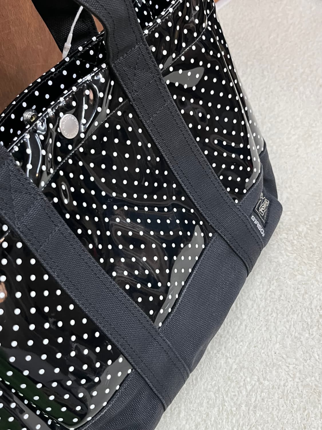 PORTER x G1950 포터 에나멜 토트백 블랙 상품이미지8