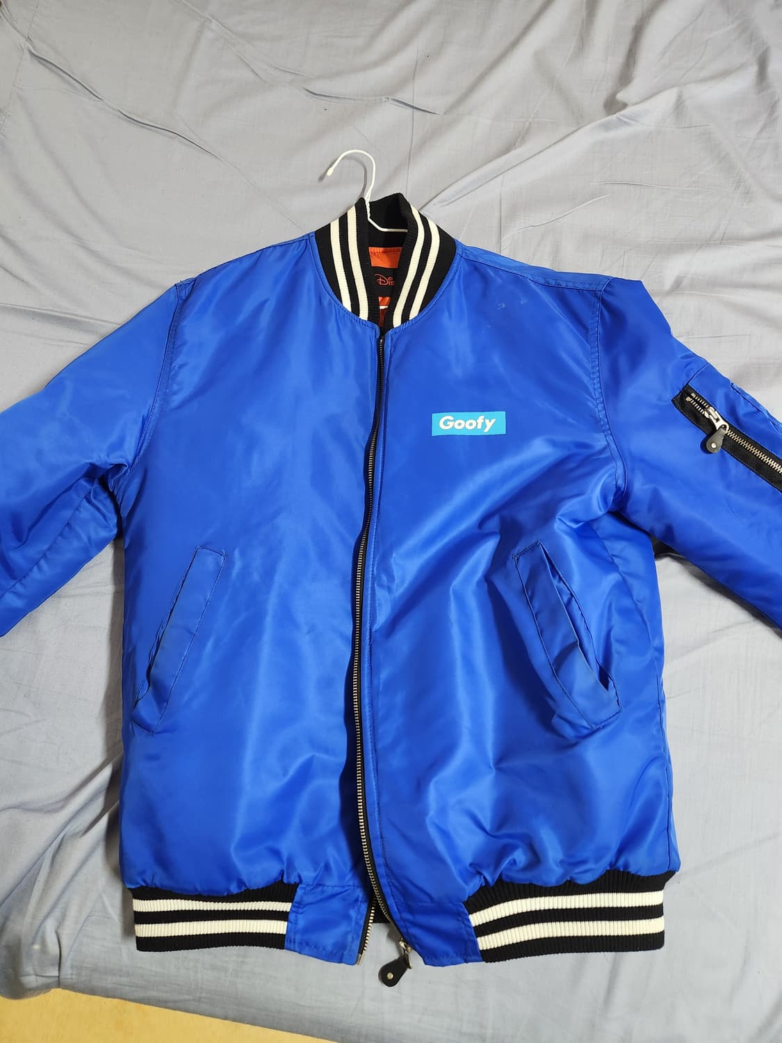 디즈니 구피 블루 봄버 자켓 상품이미지1