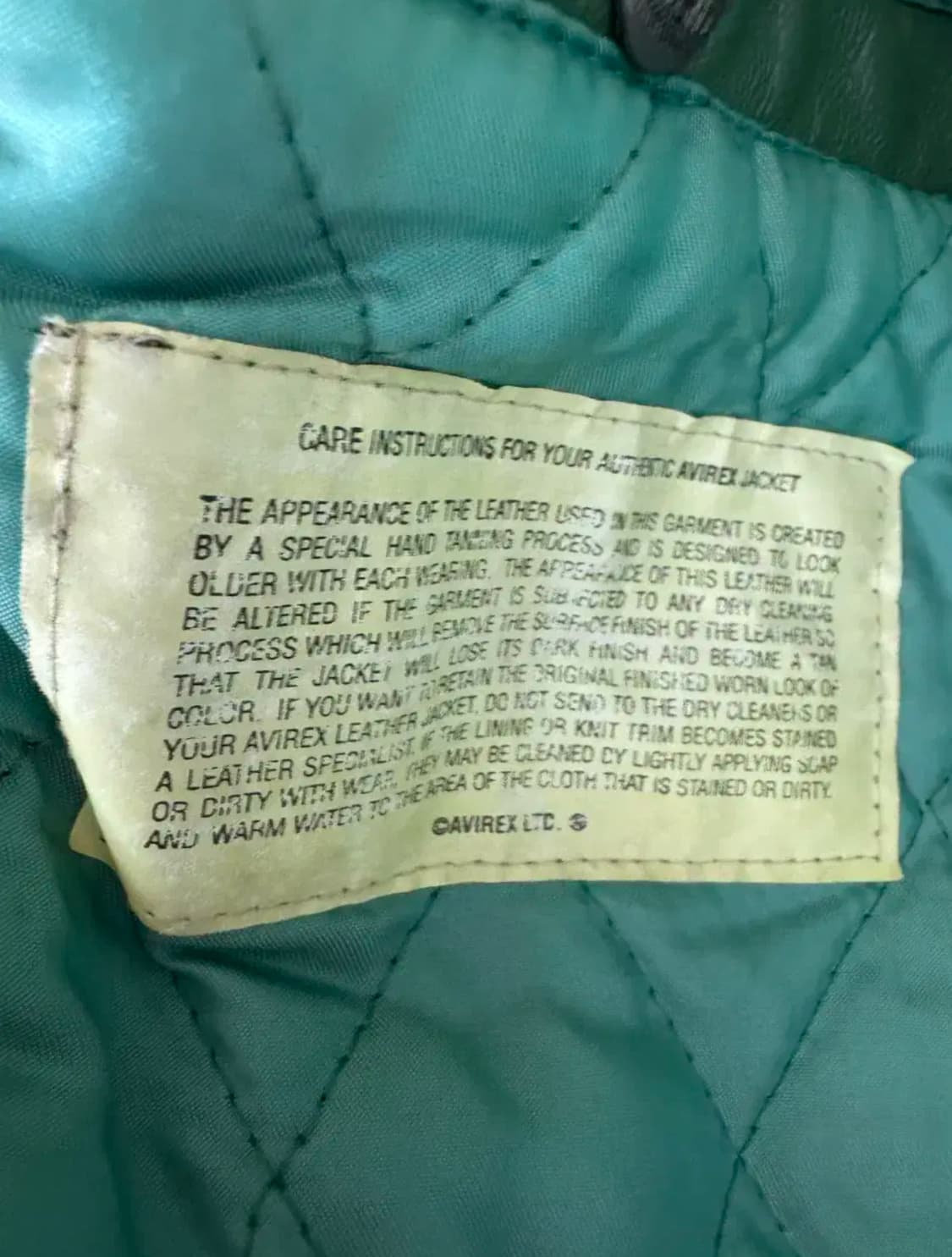 L 80s avirex 아비렉스 가죽자켓 상품이미지4