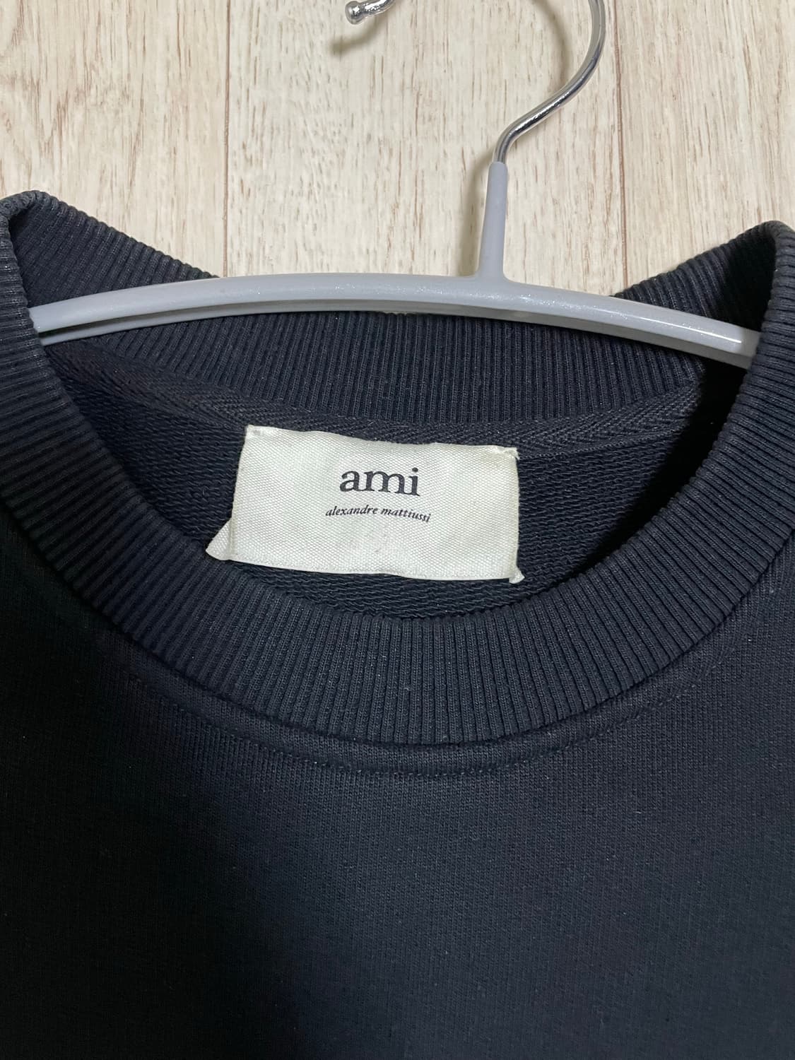 Ami 맨투맨 블랙 L 상품이미지3