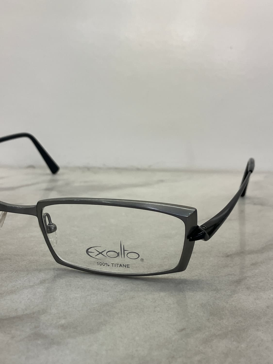 엑살토 Exalto 매트 실버 스퀘어 볼드 메탈테 안경 상품이미지6