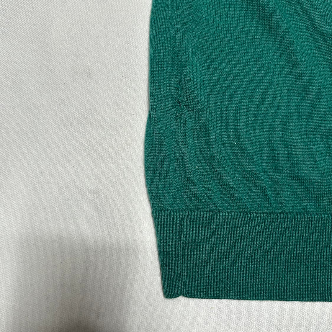 M 폴로랄프로렌 여성용 브이넥 그린 메리노울 니트 상품이미지6