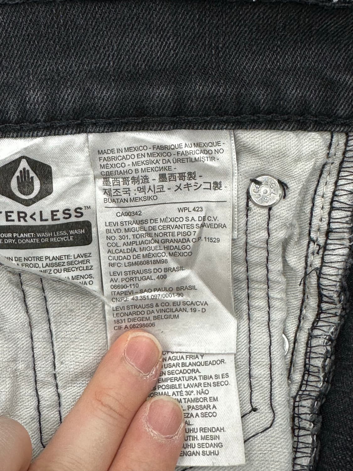 10’s 리바이스 512 블랙진 상품이미지5