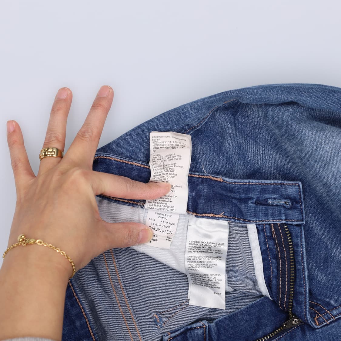 [W28 L30] 리바이스 여성 워싱 일자 데님팬츠 1229H2 상품이미지6