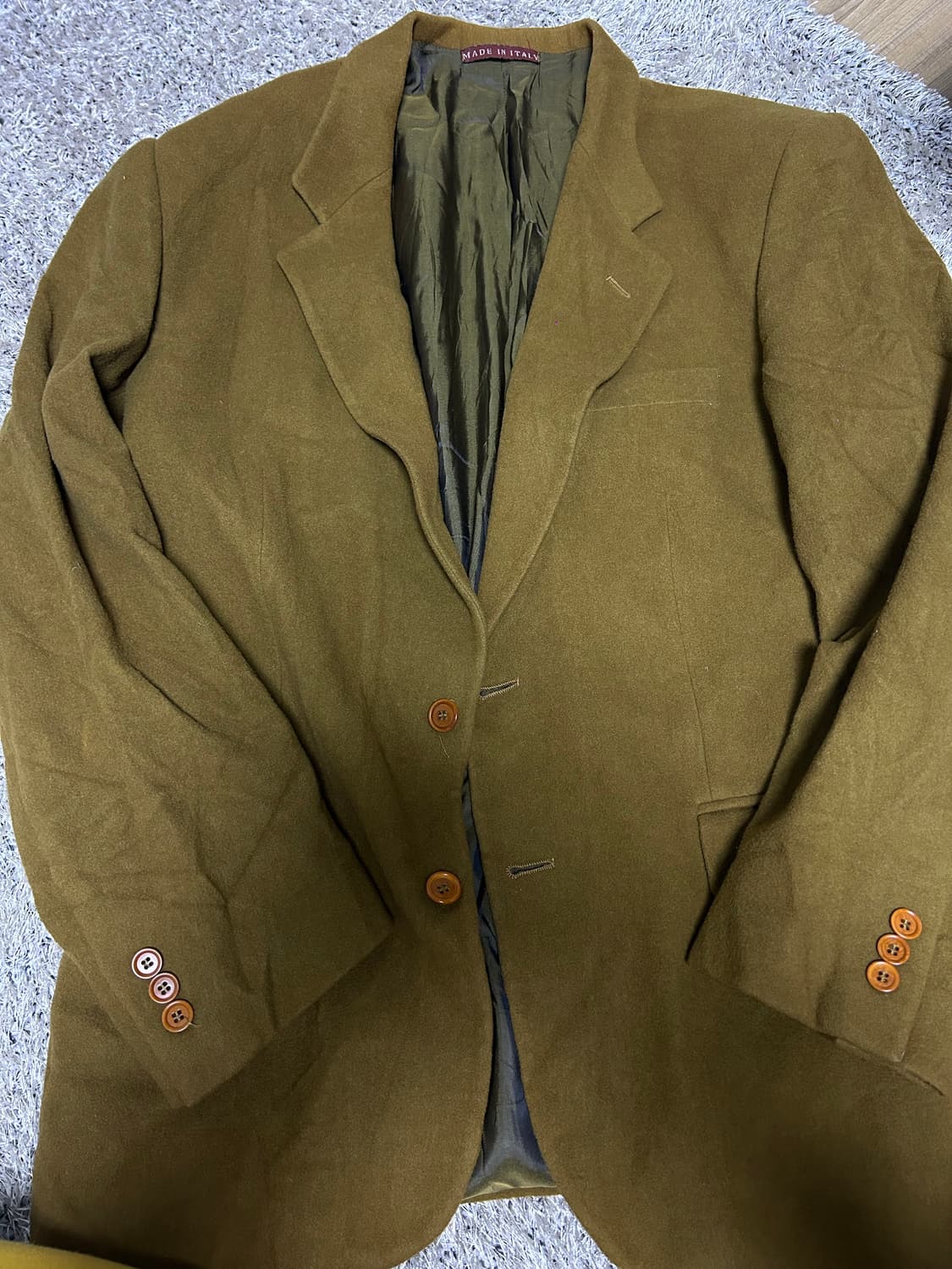 이태리제 캐시미어혼방 블레이저 사이즈 105~110 상품이미지1