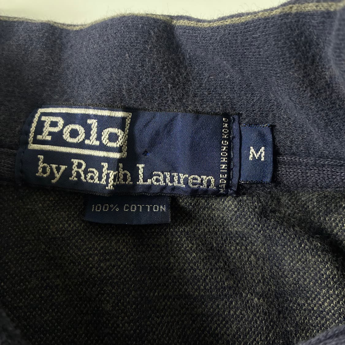 Polo  폴로 랄프로렌 90,s 코튼 네이비 스트라이프 카라 티셔츠   상품이미지4