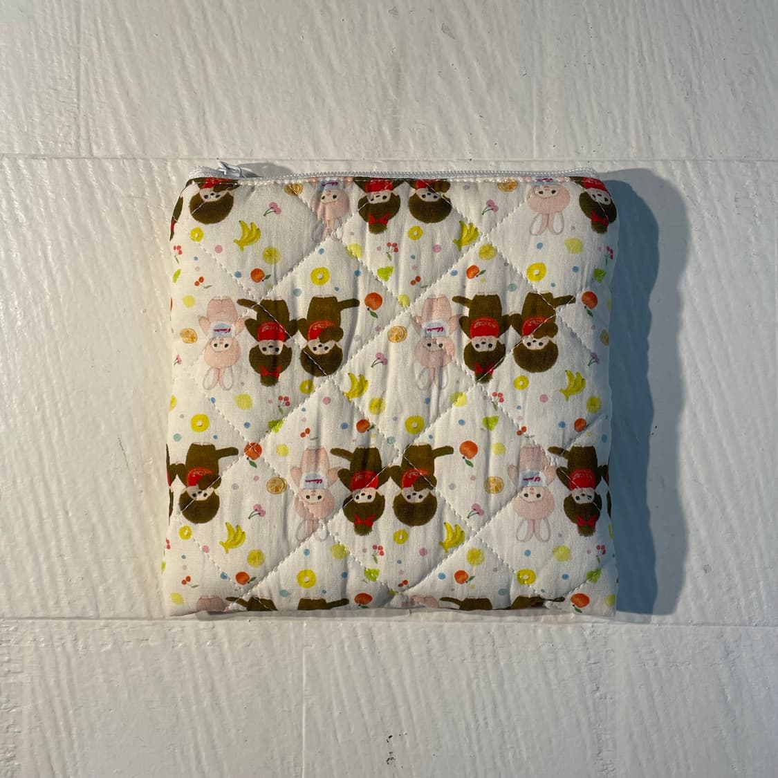 [ 핸드메이드 ] 몬치치 과일 원단 정사각 파우치 상품이미지2