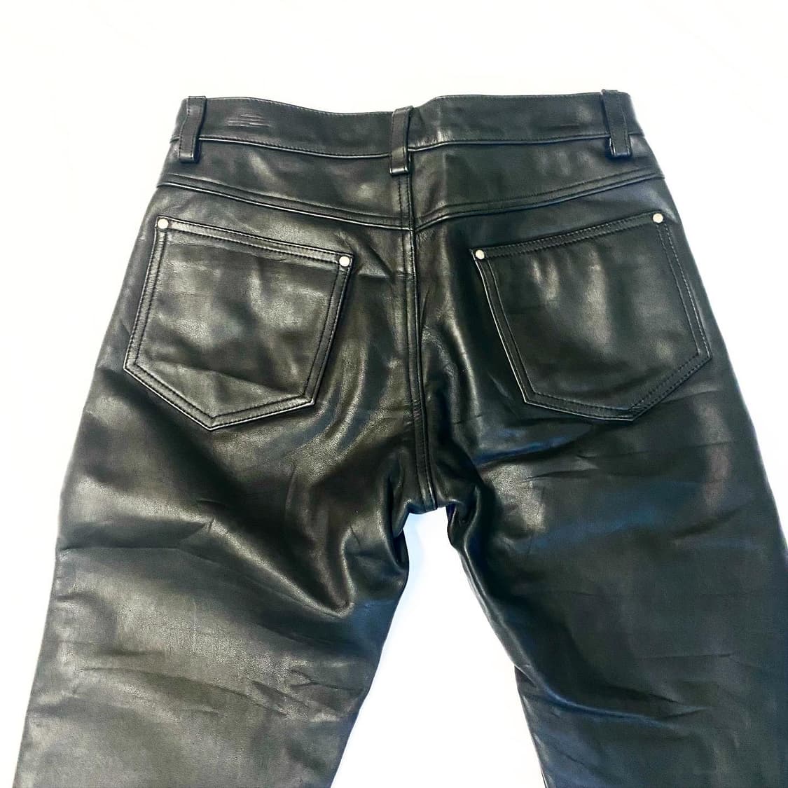 OHPLAN inc - 소가죽 레더 팬츠 상품이미지5