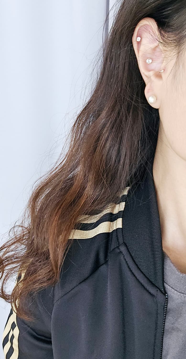 [새상품급] 넘버링 진주 귀걸이 #9100 (6mm/925실버) 상품이미지7