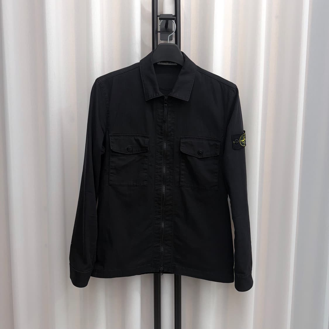 [M] 스톤아일랜드 오버셔츠 자켓 블랙 상품이미지1