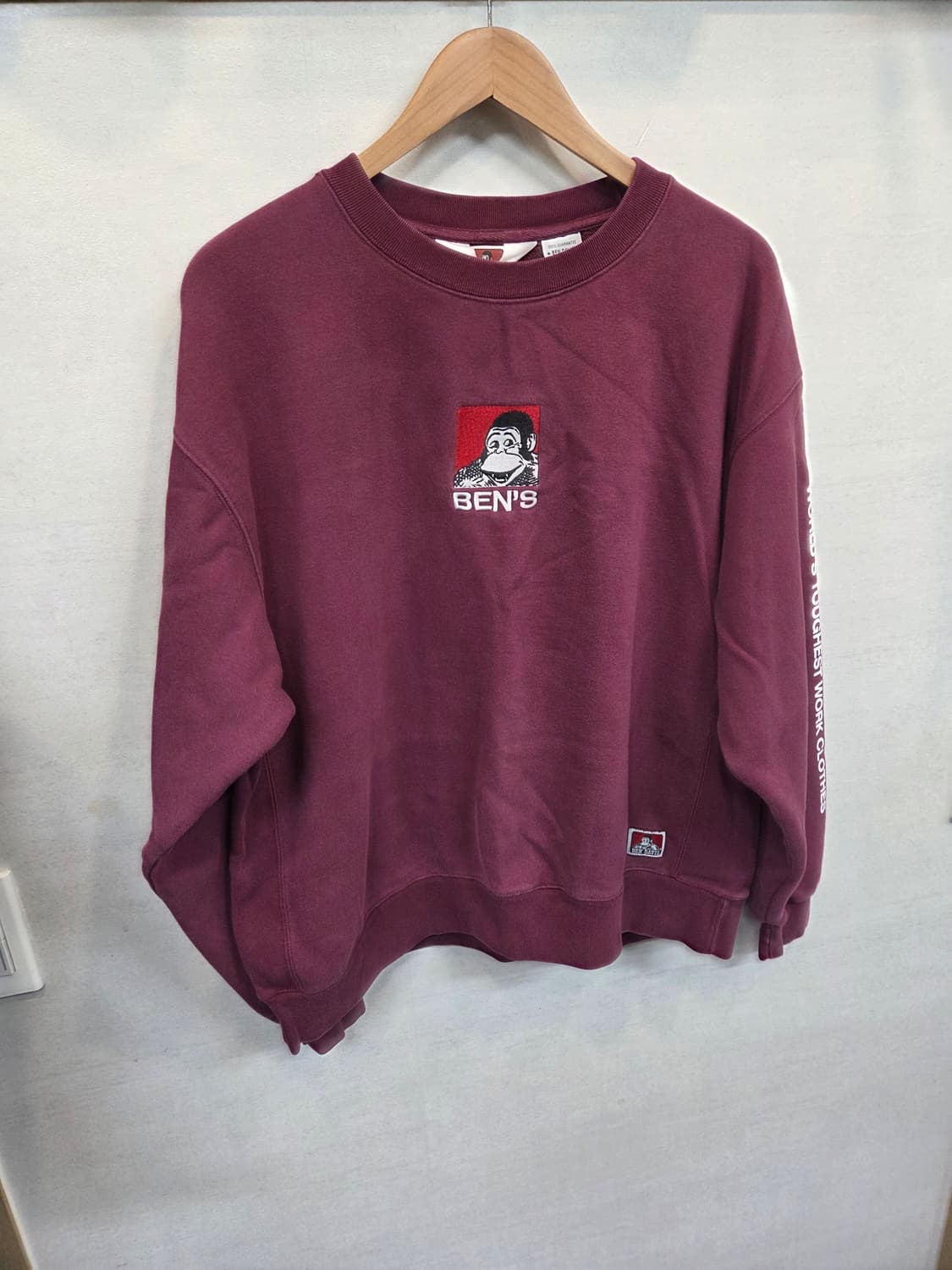 벤데이비스 화이트라벨 아이콘 자수 기모 맨투맨 xl 상품이미지8