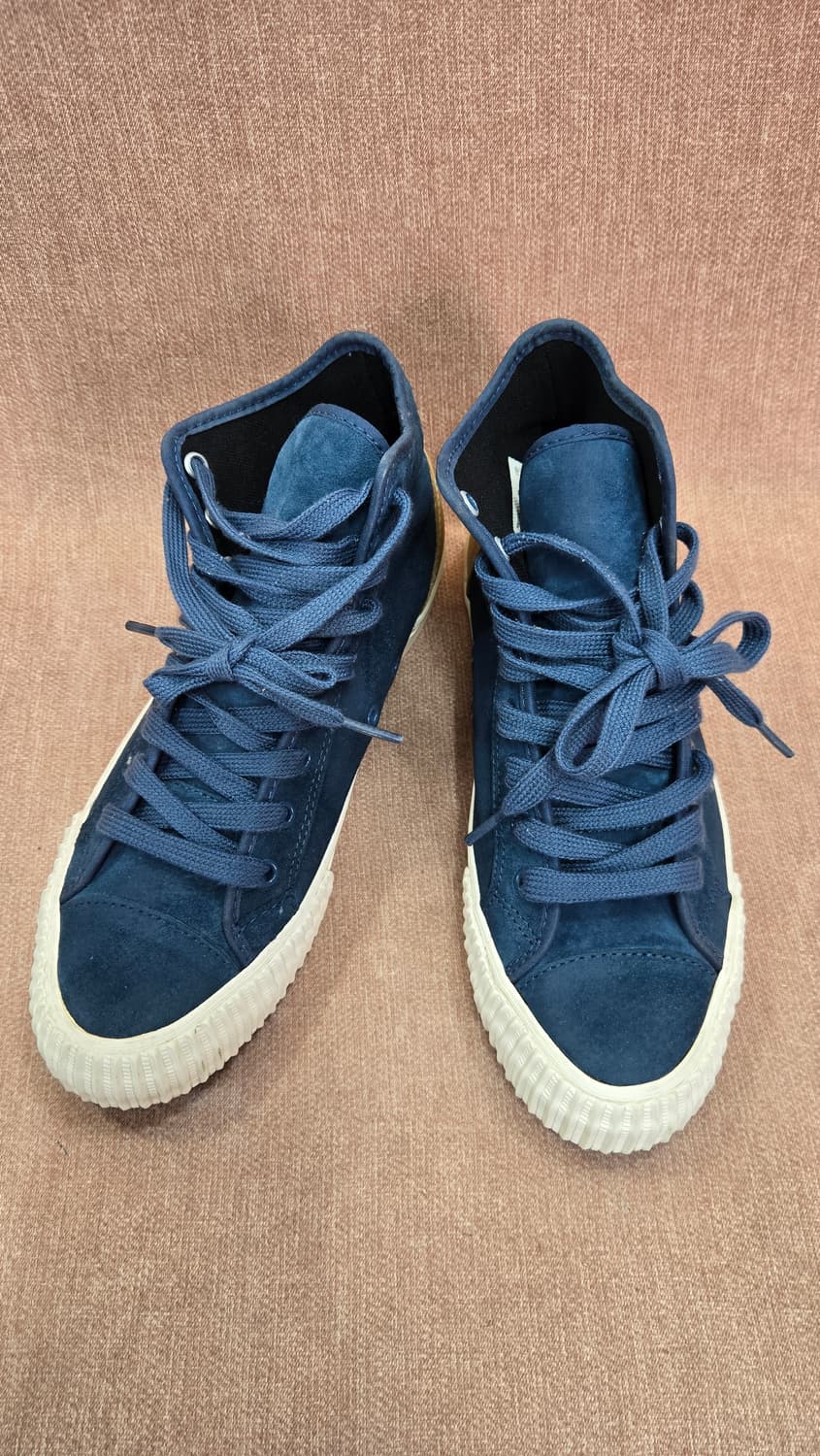 PF 플라이어스 250mm- 남녀 센터 하이 스웨이드 블루 스니커즈 상품이미지1