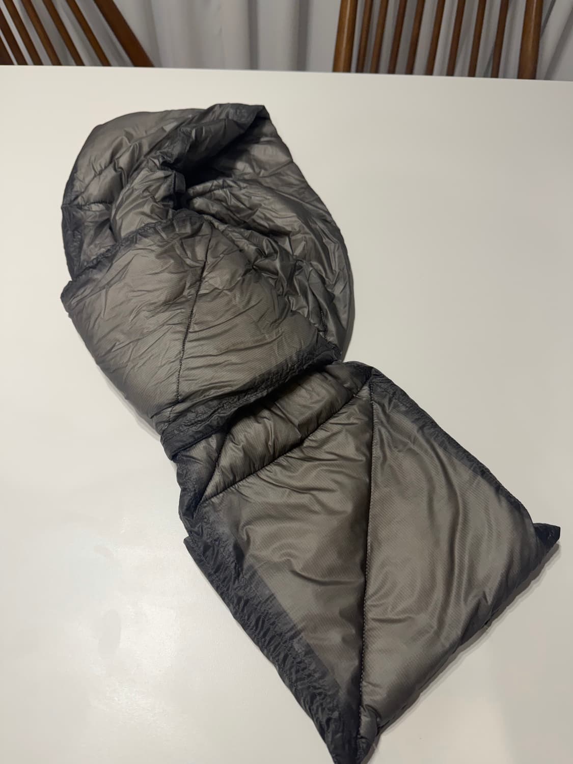 이스트로그 패딩 머플러 챠콜 새상품 상품이미지2