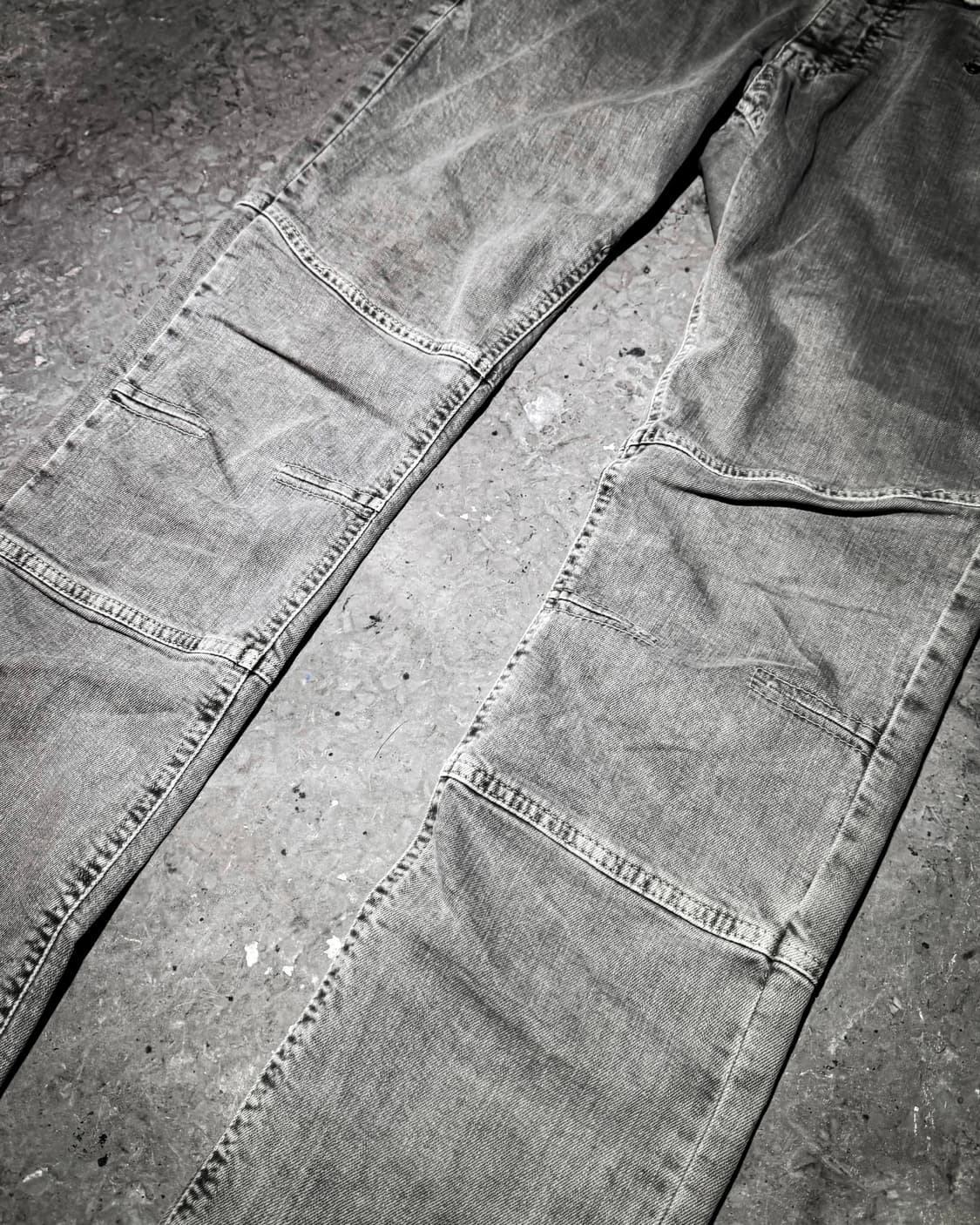 Galliano – Multi-Panel Faded Grey Denim  상품이미지5