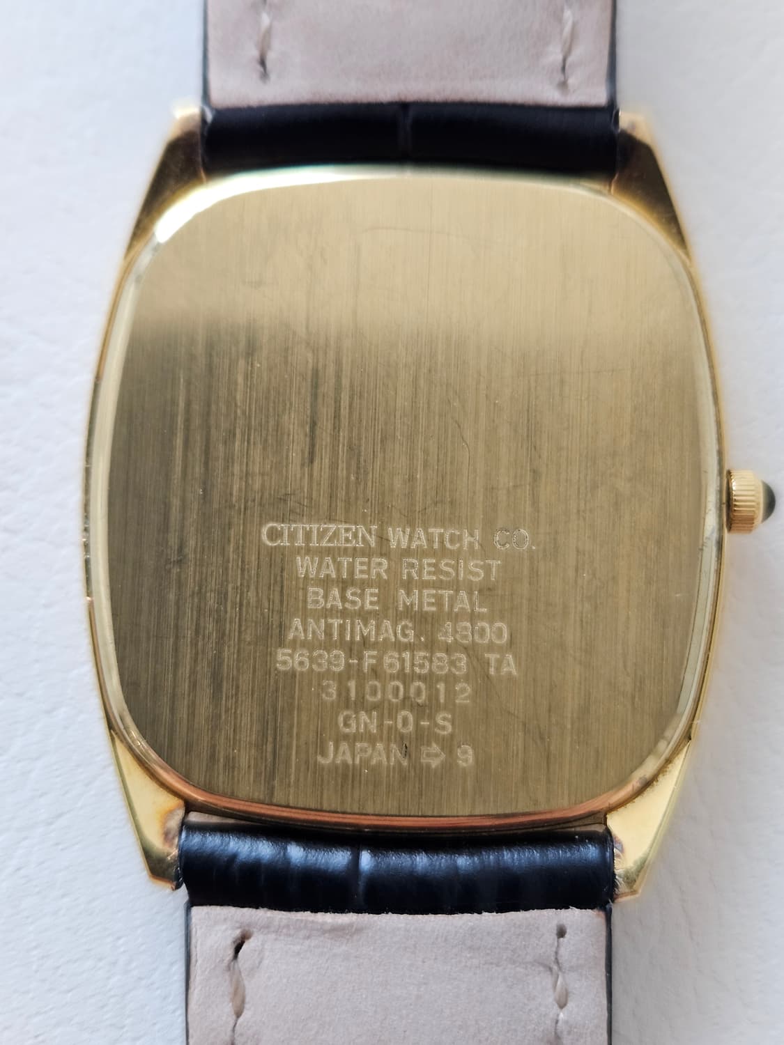빈티지 시티즌 Exceed 금장 가죽 시계 상품이미지7