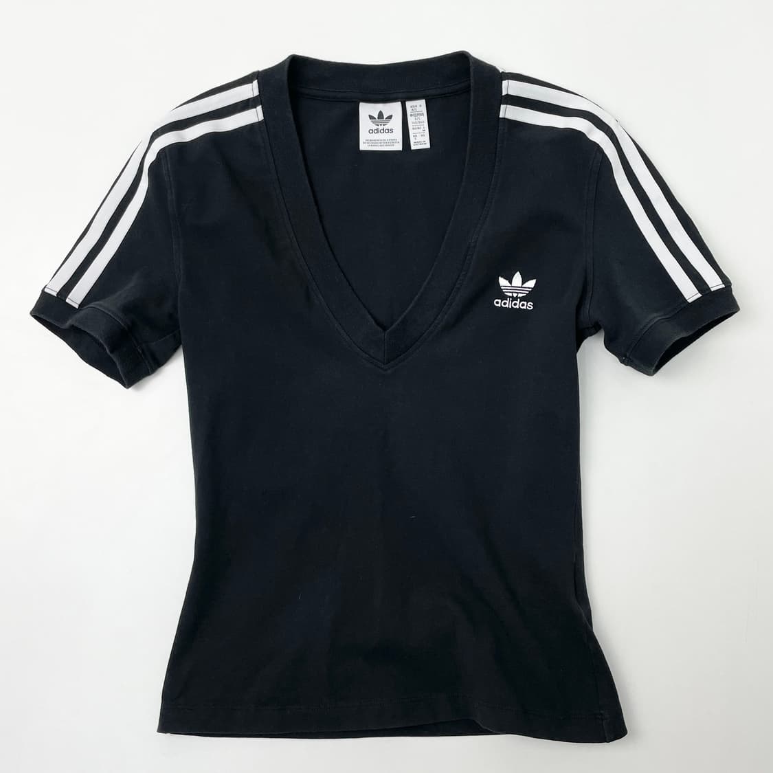 아디다스 파이어버드 브이넥 반팔티 블랙 S 상품이미지1