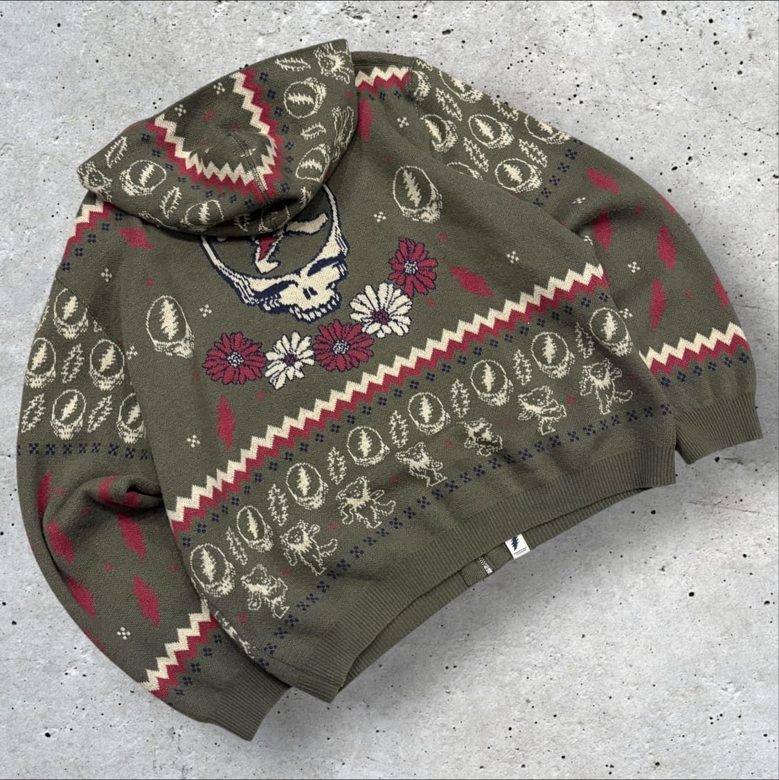 [XL] 디스이즈네버댓 x 그레이트풀데드 후드집업 니트 가디건 C702 상품이미지2