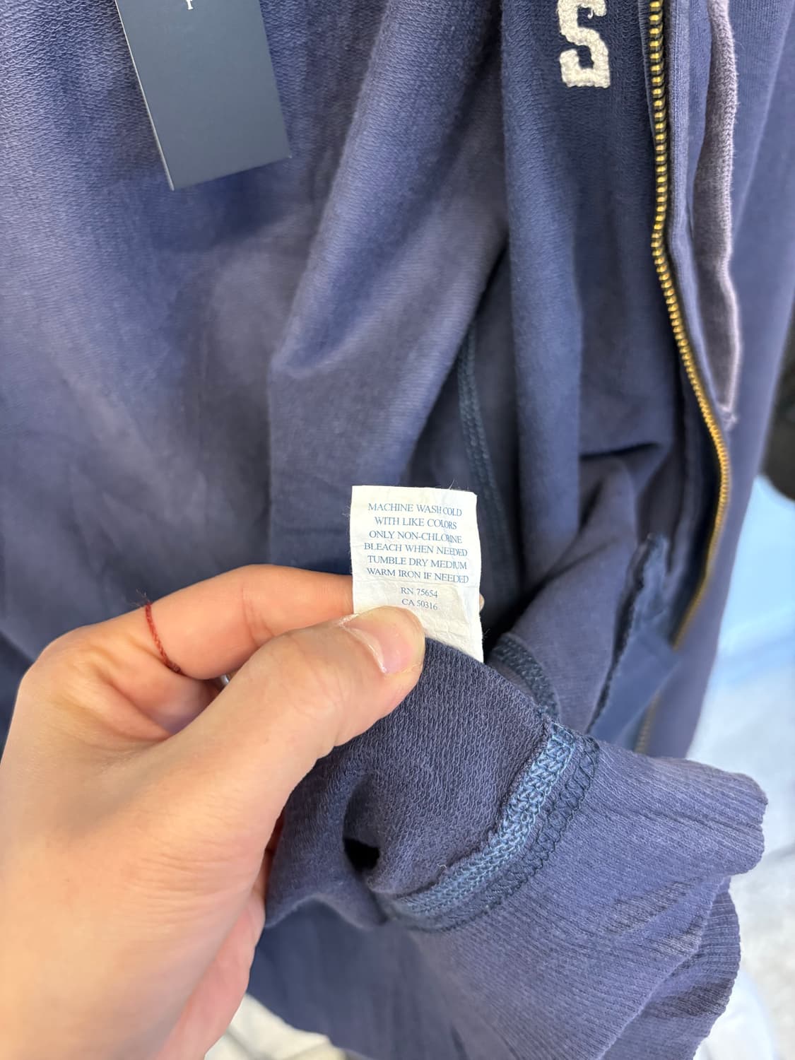 Abercrombie navy hood zip up 상품이미지8