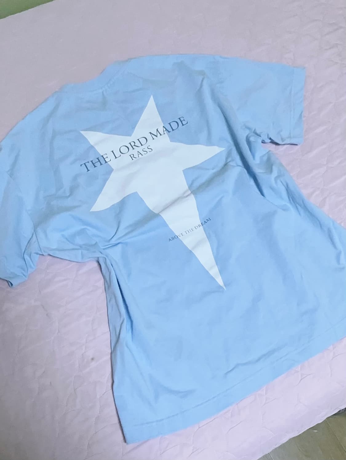 연하늘 시나모롤깔 흰하 핀터깔 반팔 T 이코핑세진리솜빈티지 히메갸루 상품이미지2