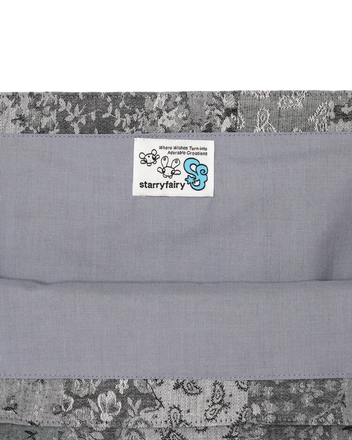 starryfairy Jacquard Patch Bag Grey 상품이미지3