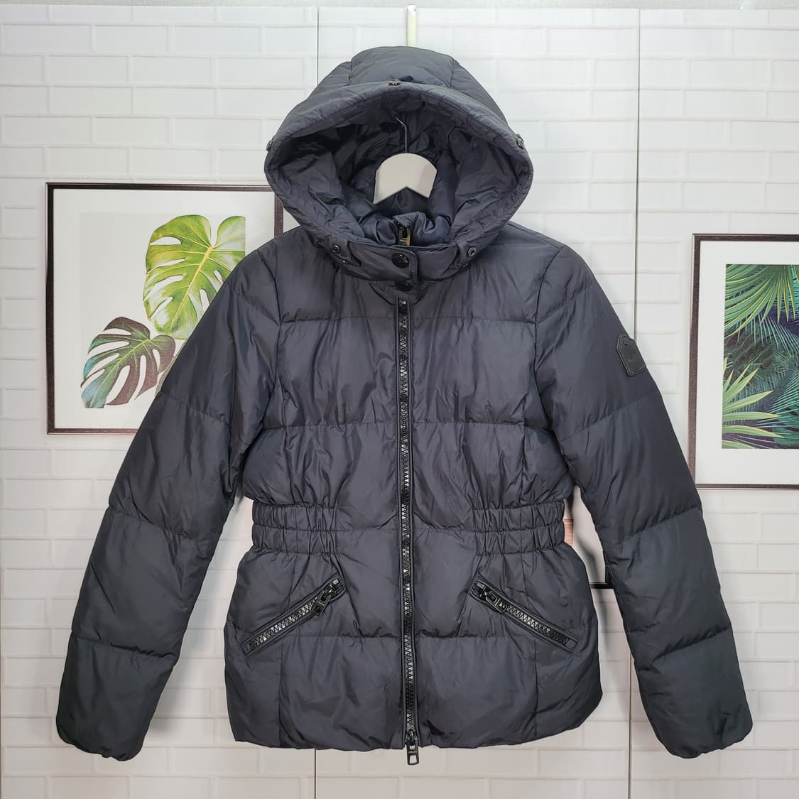 코치 덕다운 후드 숏 패딩 자켓 XS 55사이즈 새상품급 상품이미지1