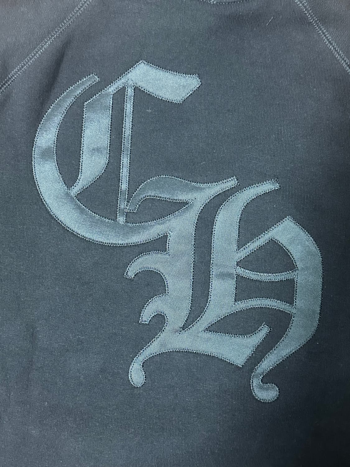 크롬하츠 나일론 세메터리 트리플 크로스 패치 CH 백 로고 후드 블랙 상품이미지4