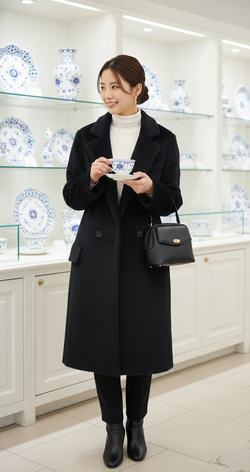 55.마쥬 알파카 블랙코트 상품이미지1