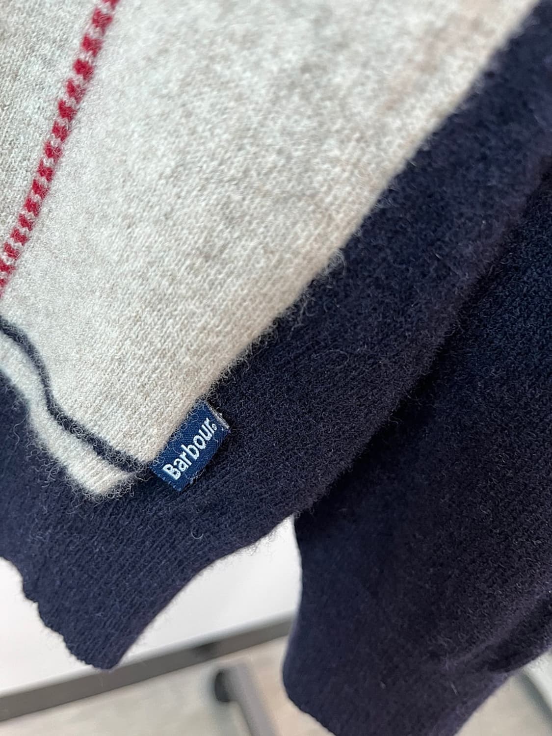 100) 바버 체크 울니트 상품이미지3