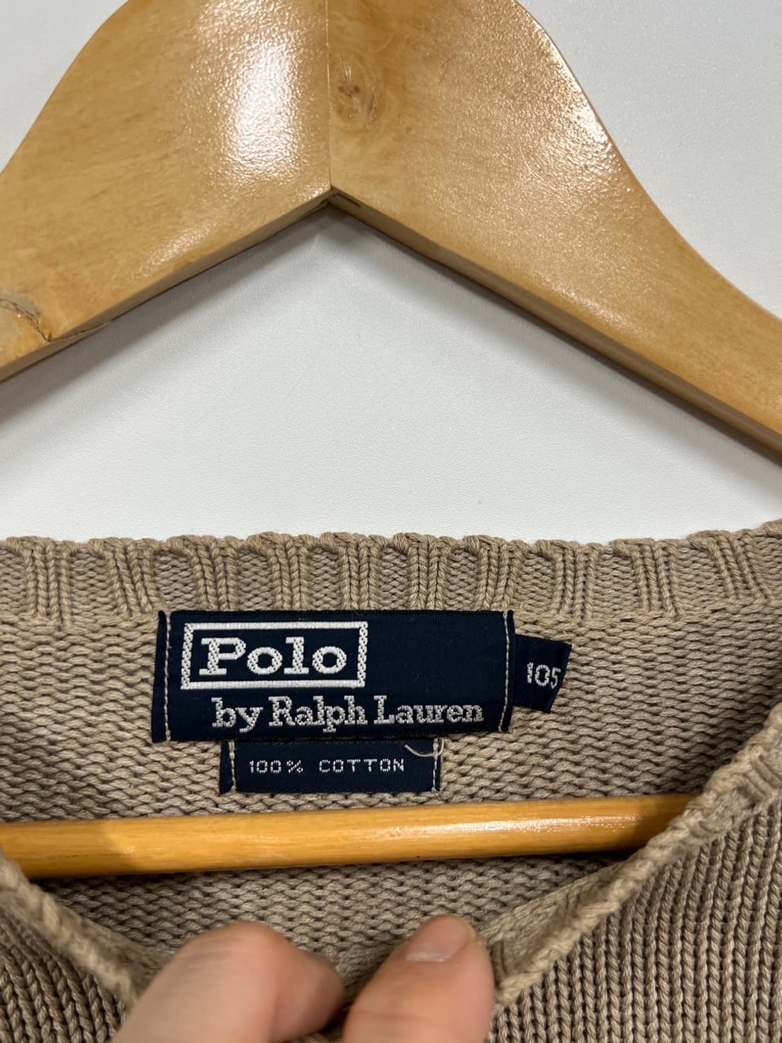 폴로 랄프로렌 베이지 니트 상품이미지3