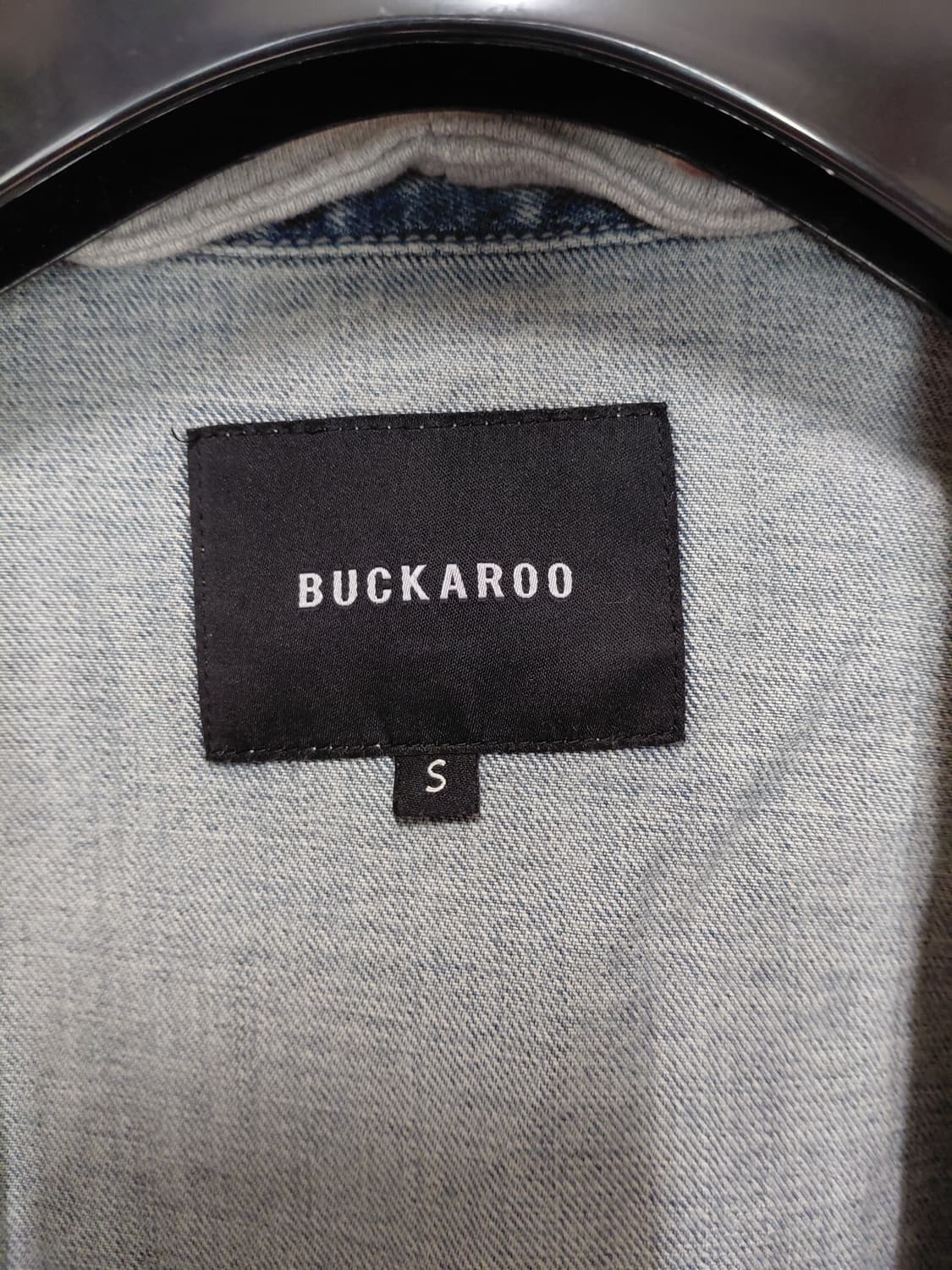 [버커루]남녀공용 오버핏 데님 후드 셔켓 S사이즈 상품이미지4