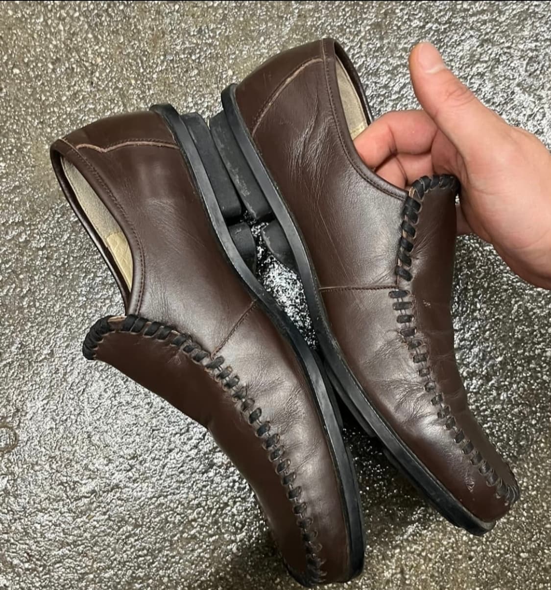 구찌 올드가죽 로퍼 브라운 260-265 상품이미지2