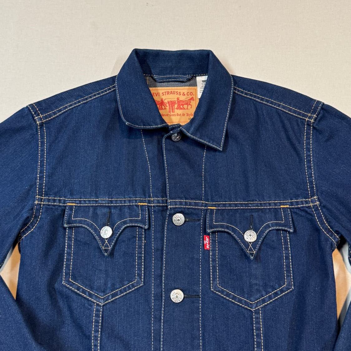 M) 리바이스 아이코닉 데님자켓 TYPE 1 진청 데님 청자켓 L60 상품이미지3