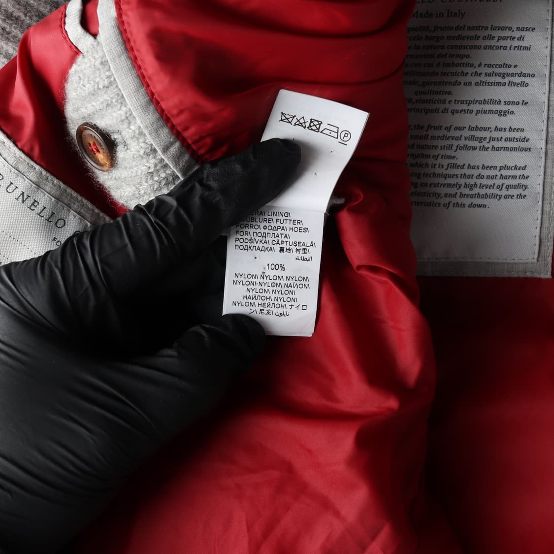 브루넬로쿠치넬리 니트 패딩 베스트 조끼 그레이 상품이미지5