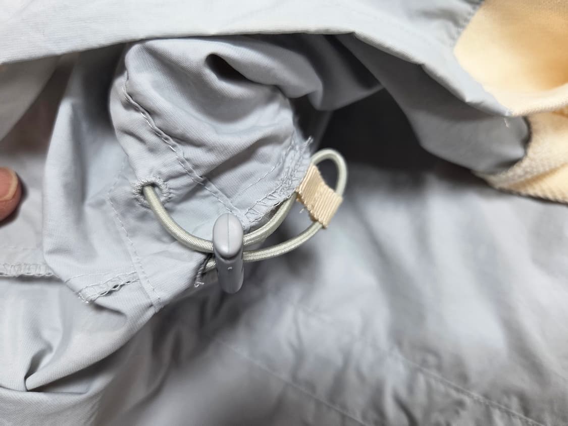 시스템(SYSTEM) 텍스쳐 블록 스트링 후드 티셔츠 프리사이즈 상품이미지9