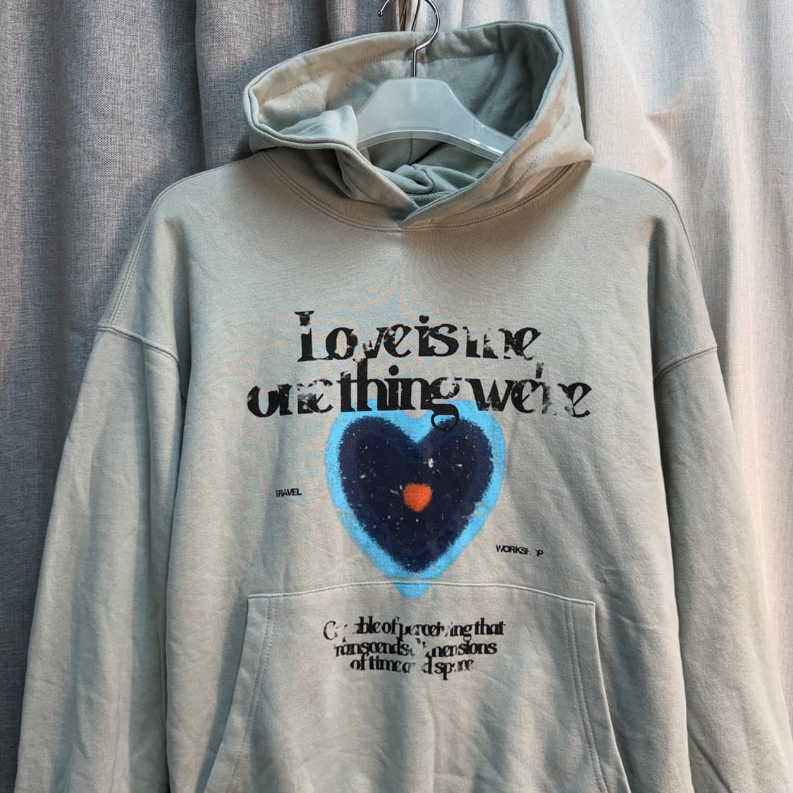 [M/오버핏] 트래블 TRAVEL 그래픽 긴팔 후드티 상품이미지3