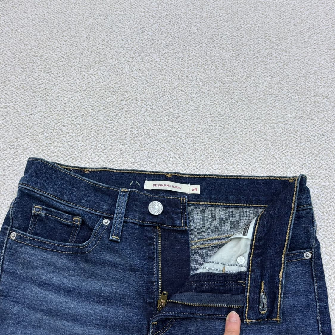 W24 L30 리바이스 스키니 데님 팬츠 0423E 상품이미지4