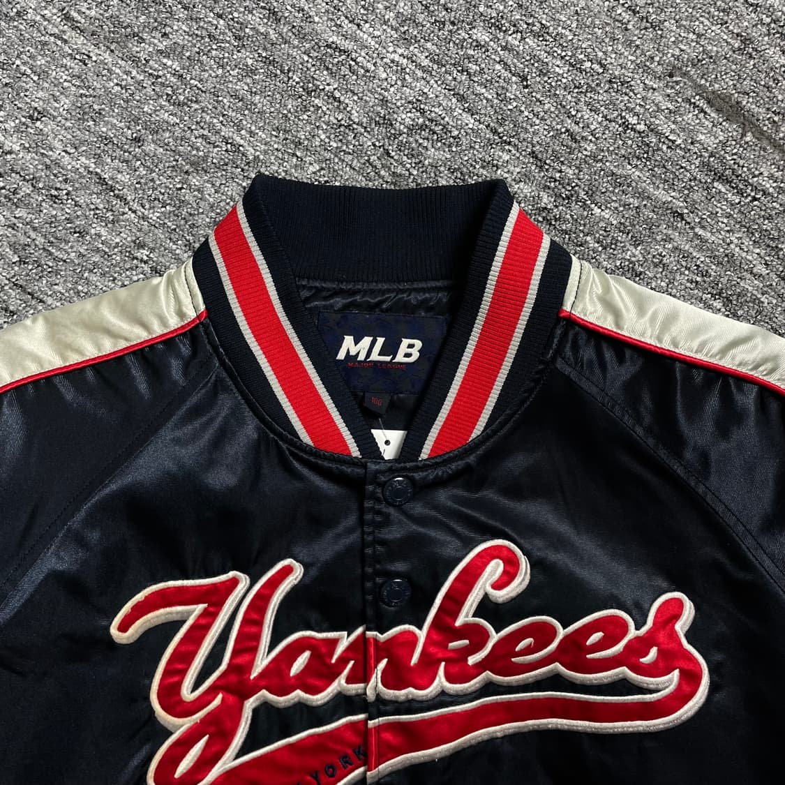 MLB 뉴욕 양키스 사틴 바시티 자켓o 2090 상품이미지4