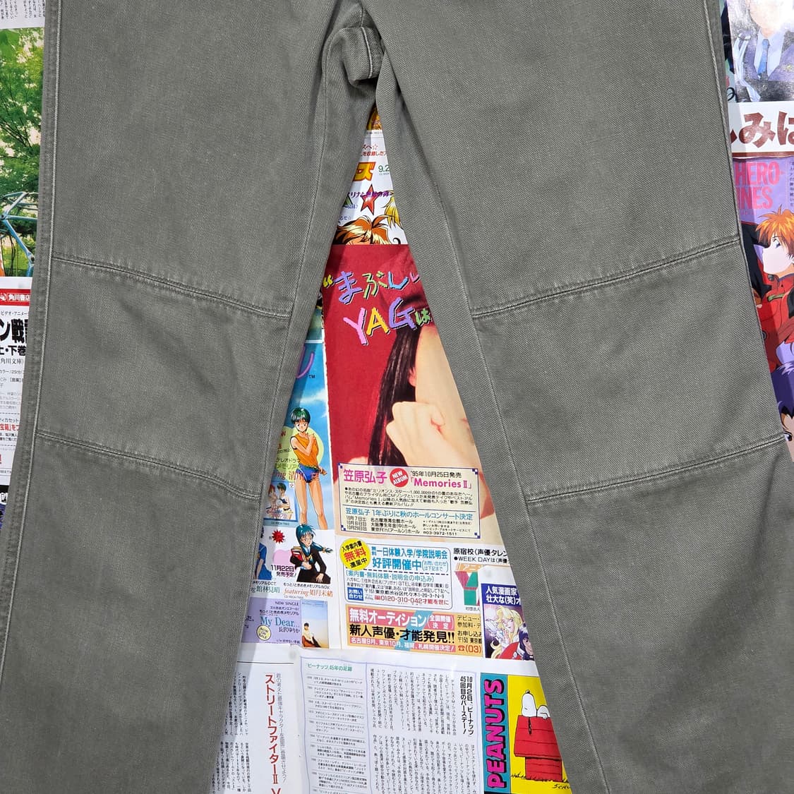 JPN 글로우건 버튼플라이 카키 코튼 팬츠 상품이미지3