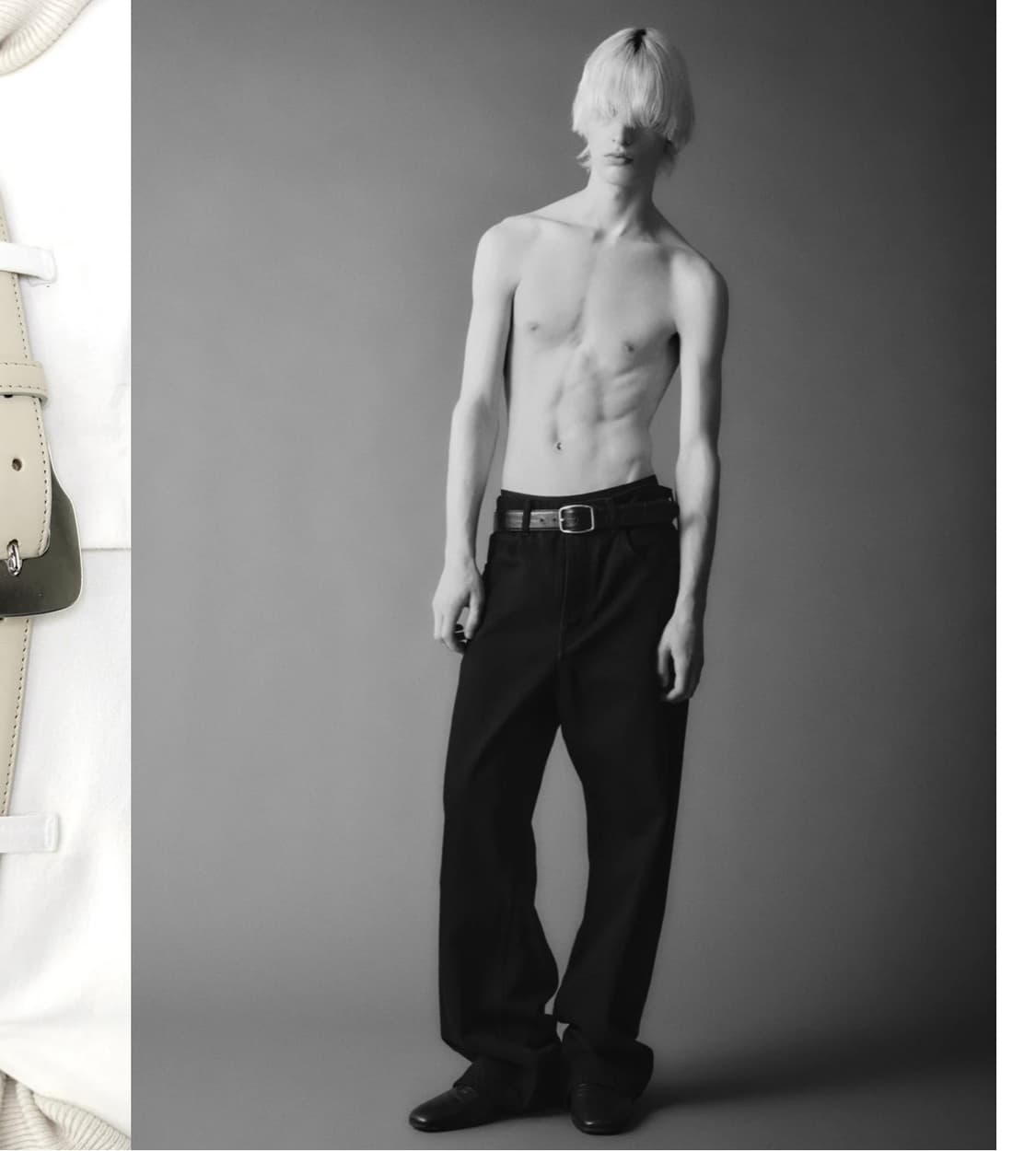 뷰자데 크록 레더 벨트 상품이미지2
