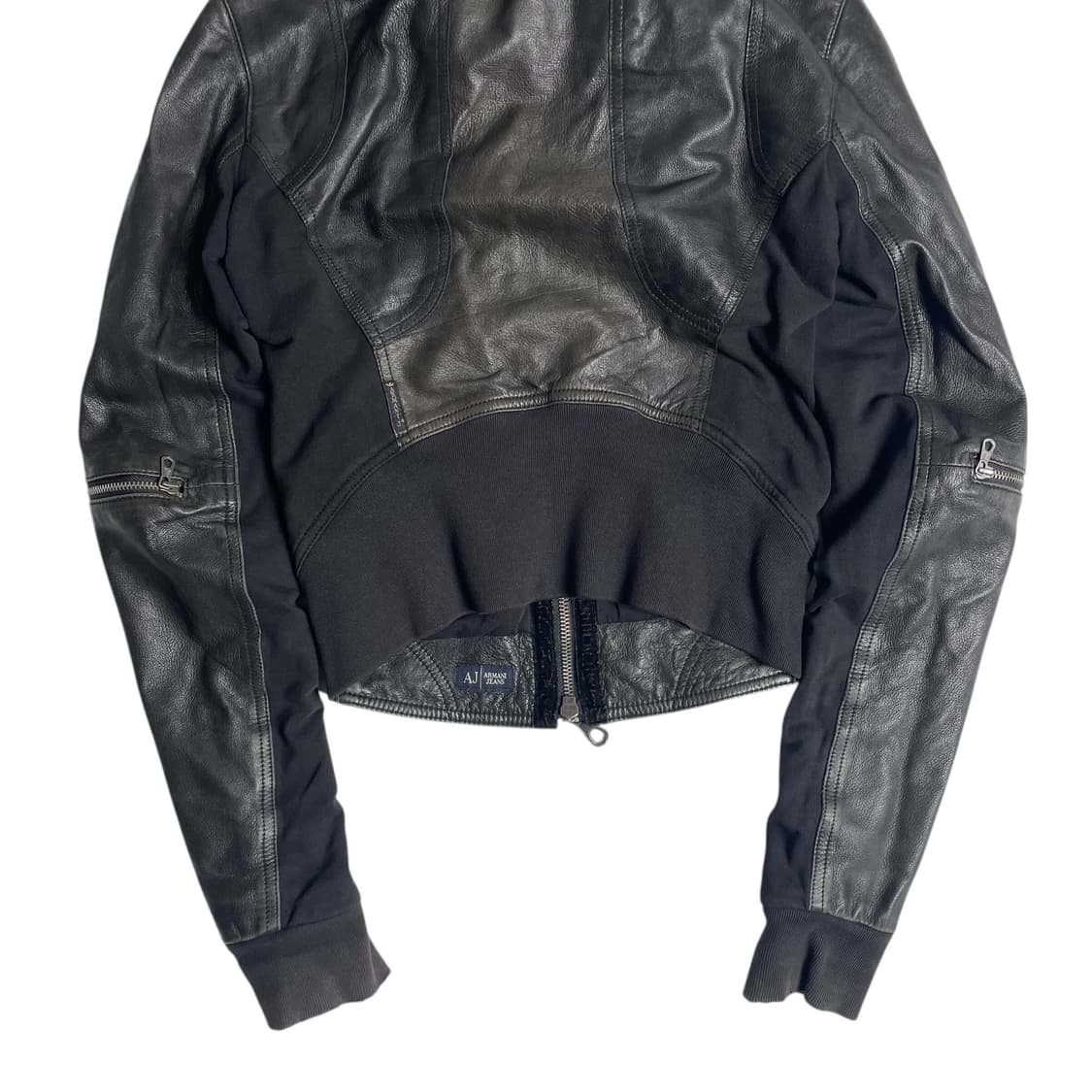 Armani jeans 레더&져지 자켓 (italy)   상품이미지7